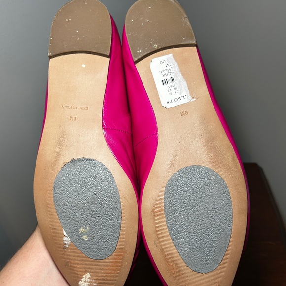 EUc Magenta Talbot Leather Flat 9 - Picture 3 of 9